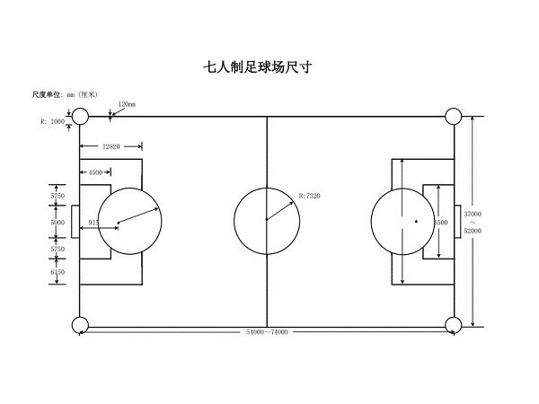 7人制足球场尺寸