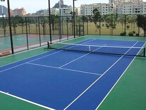 硅PU塑胶网球场施工